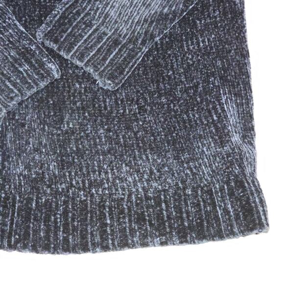 Orvis Women’s Large Navy Blue Chenille Pullover Sweater Long Sleeve Soft Knit L - Picture 3 of 10